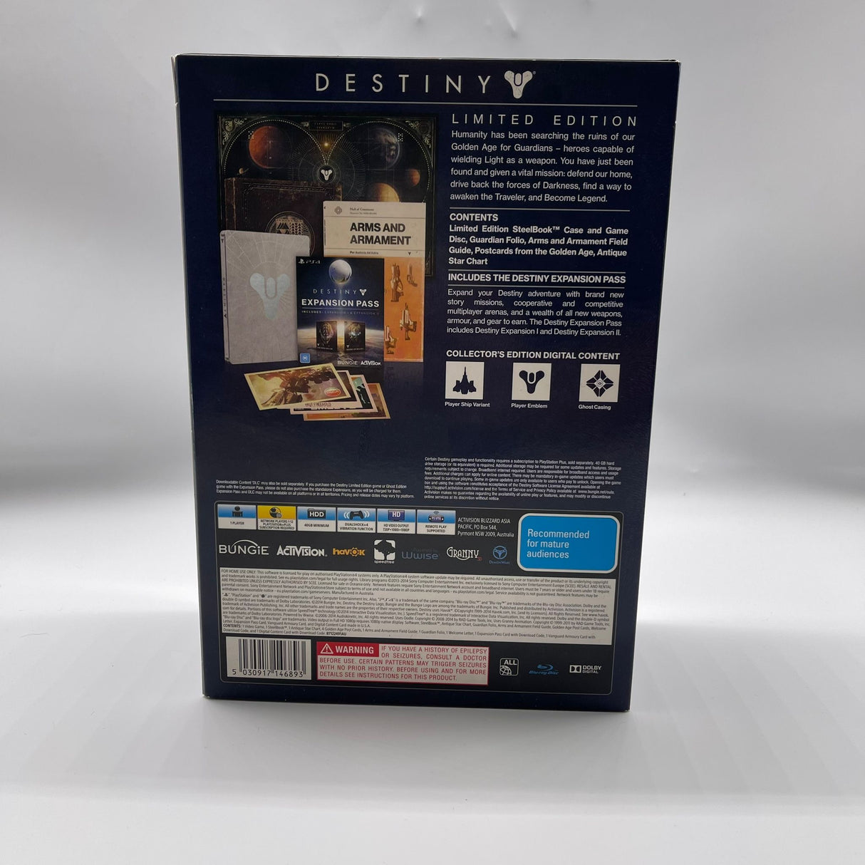 Destiny Limited Edition PS4 Playstation 4 Boxed