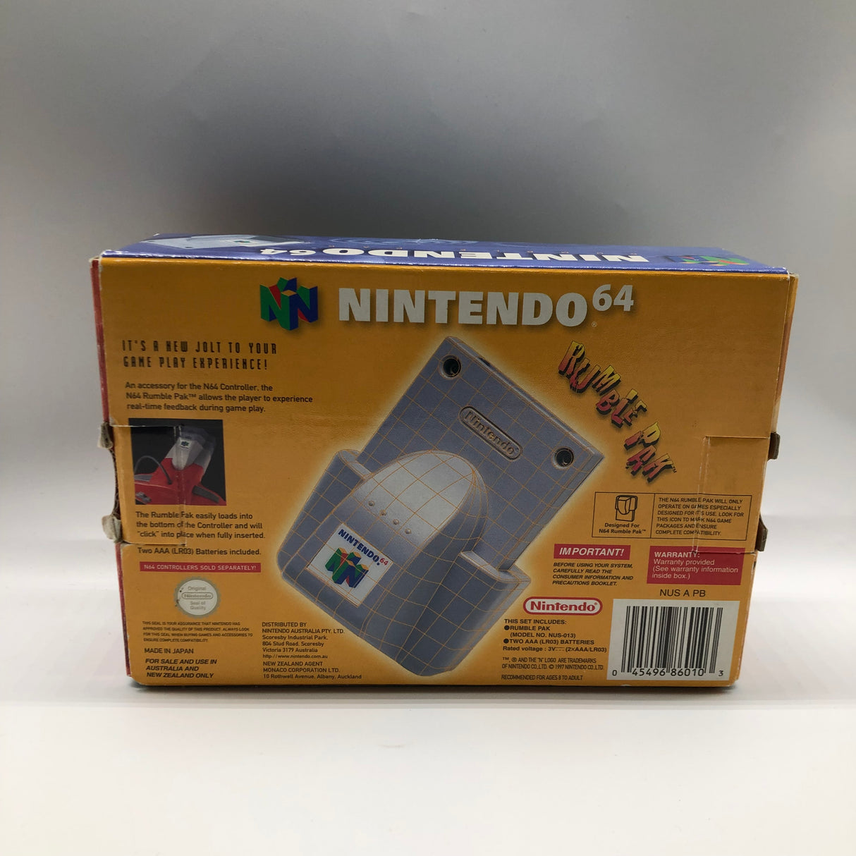 Rumble Pak Nintendo 64 N64 l Boxed Complete PAL