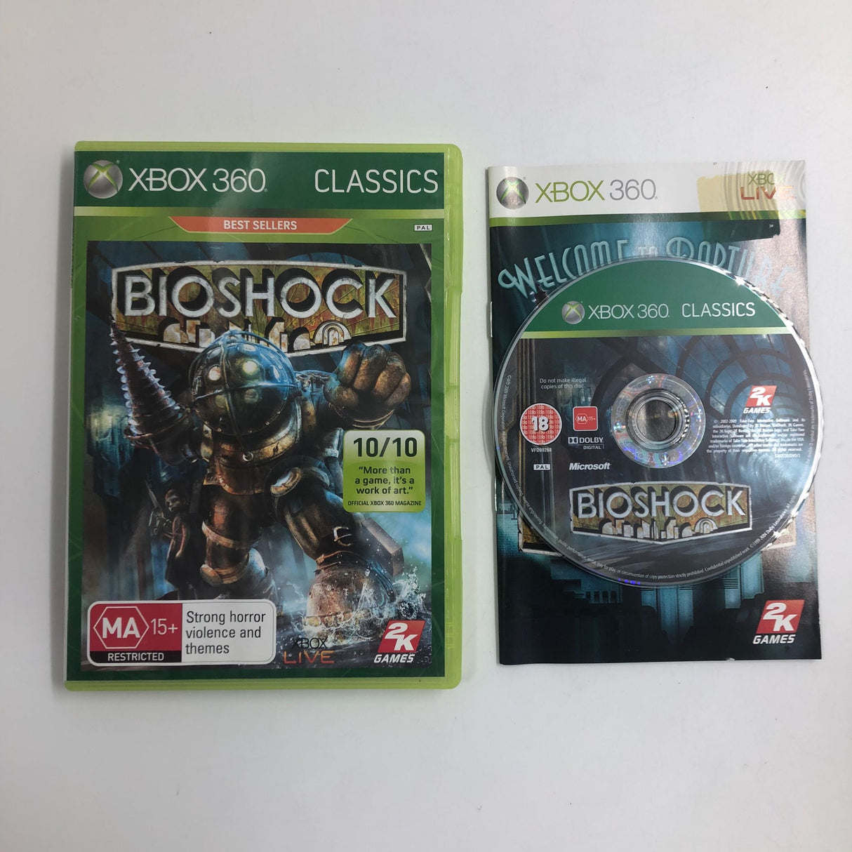 BioShock Xbox 360 Game + Manual PAL