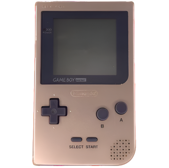 Nintendo Game Boy Pocket Gold Console + AAA Batteries