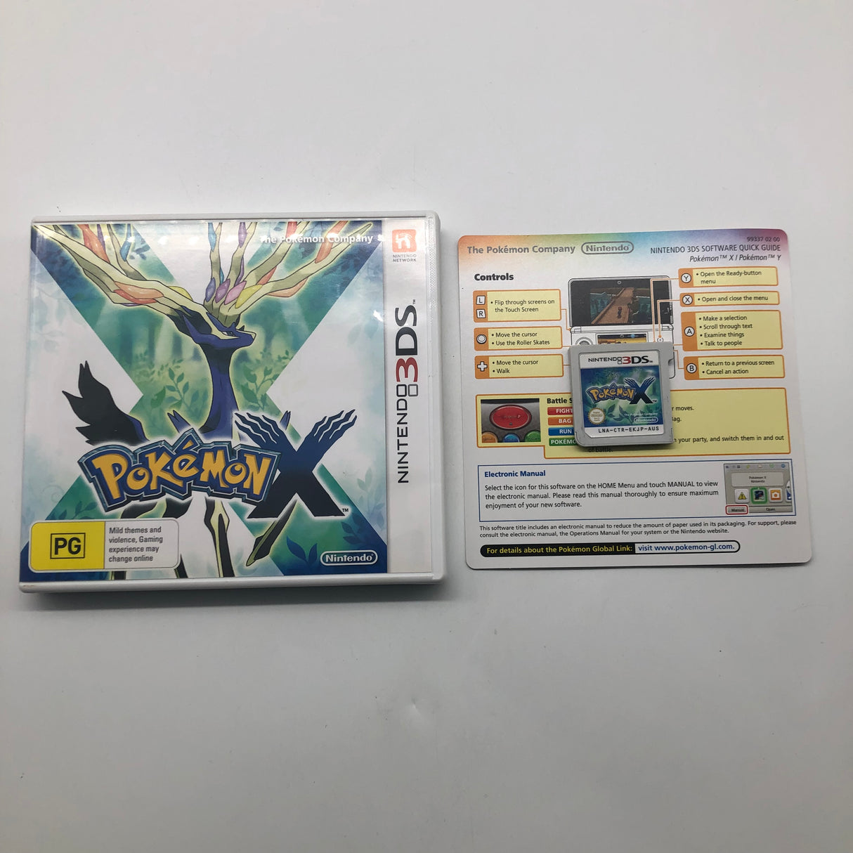 Pokemon X Nintendo 3DS Game + Manual PAL 25AU4