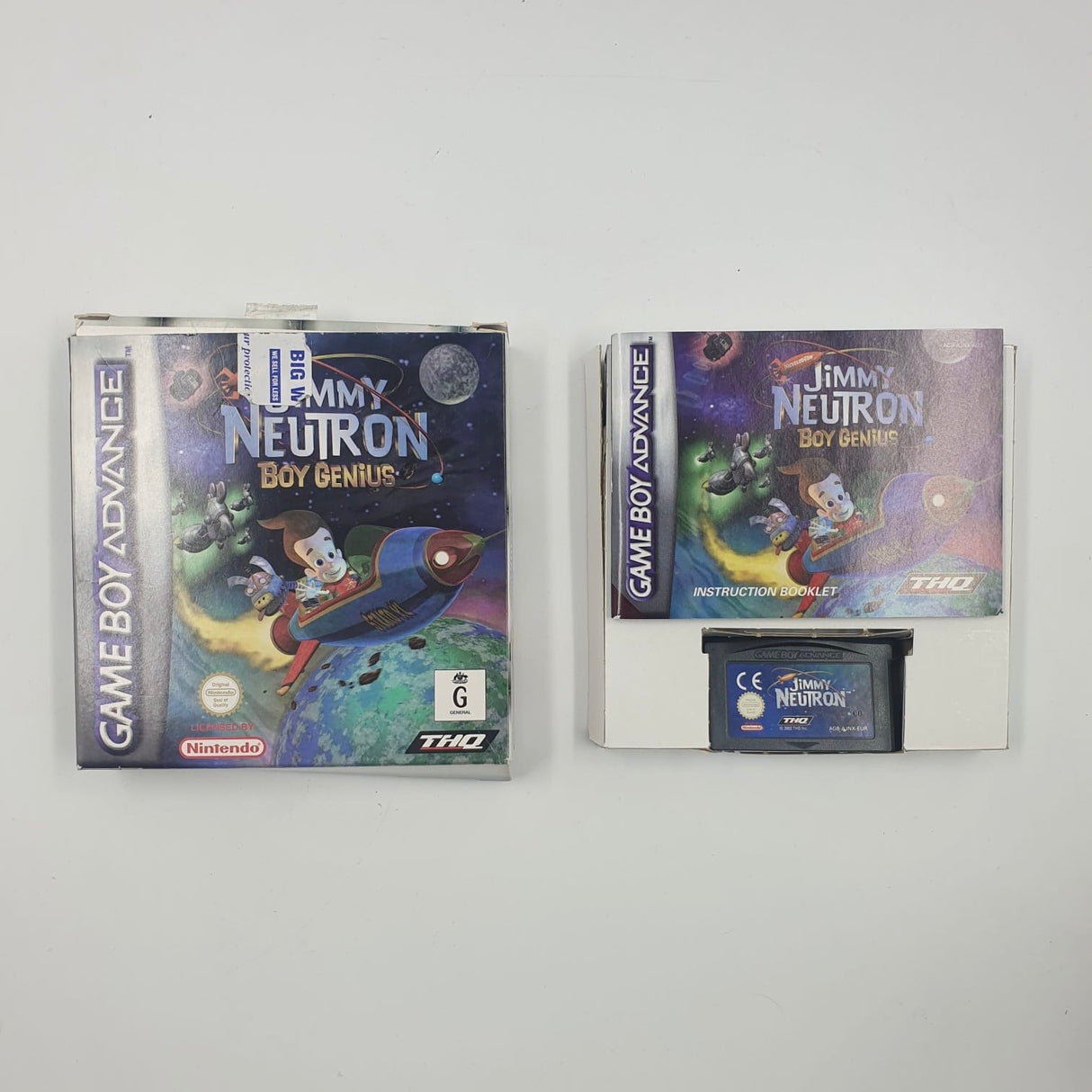 Jimmy Neutron Nintendo Gameboy Advance GBA Game Boxed Complete PAL