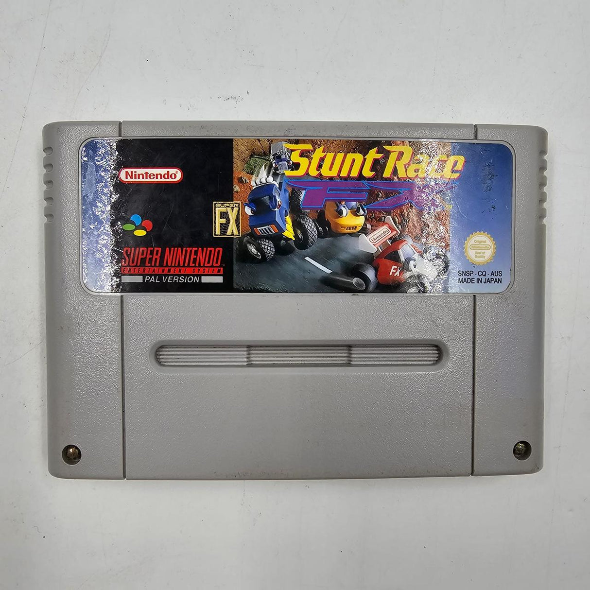 Stunt Race FX Super Nintendo SNES Game Cartridge PAL
