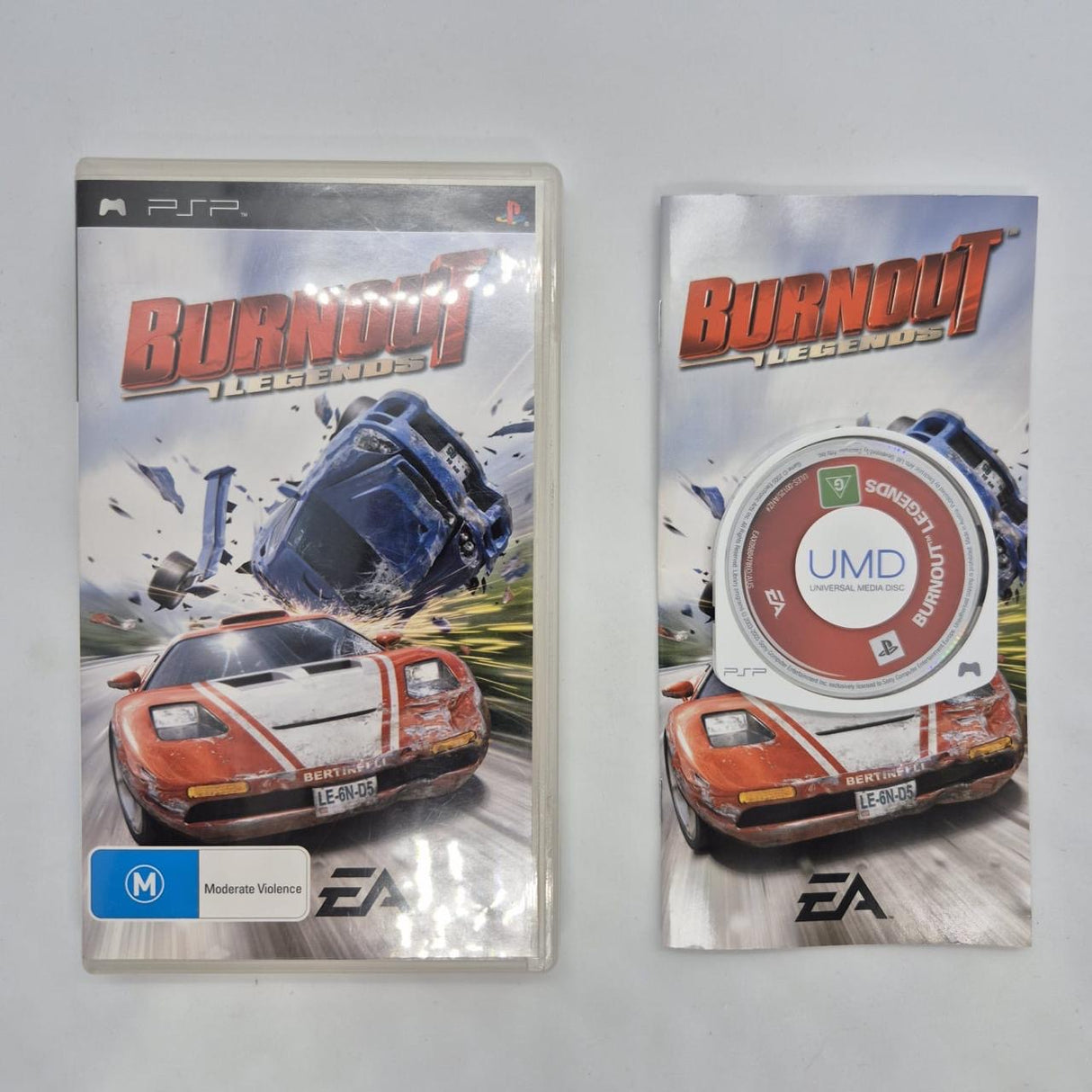Burnout Legends PSP Playstation Portable Game + Manual