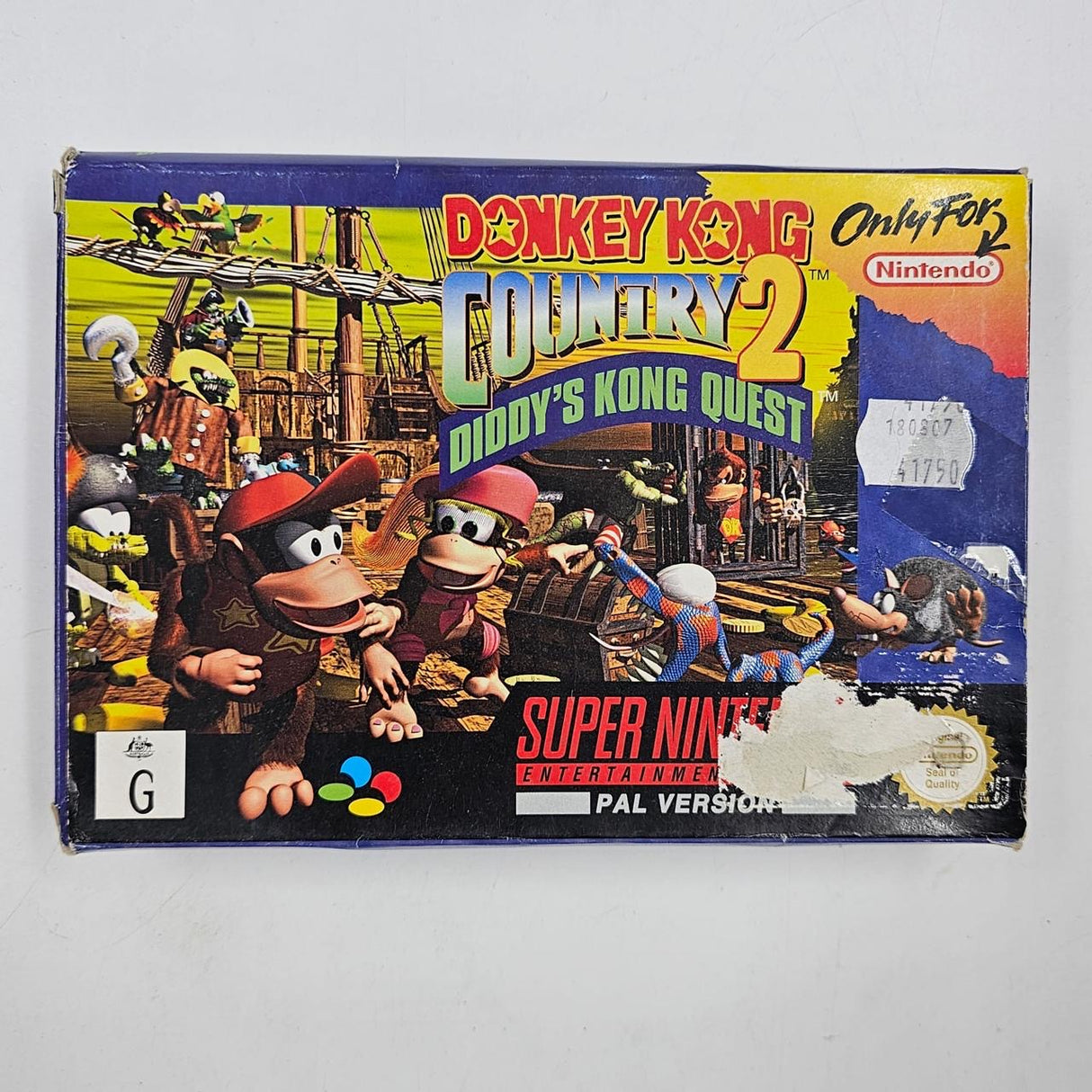 Donkey Kong Country 2 Super Nintendo SNES Game Boxed Complete PAL