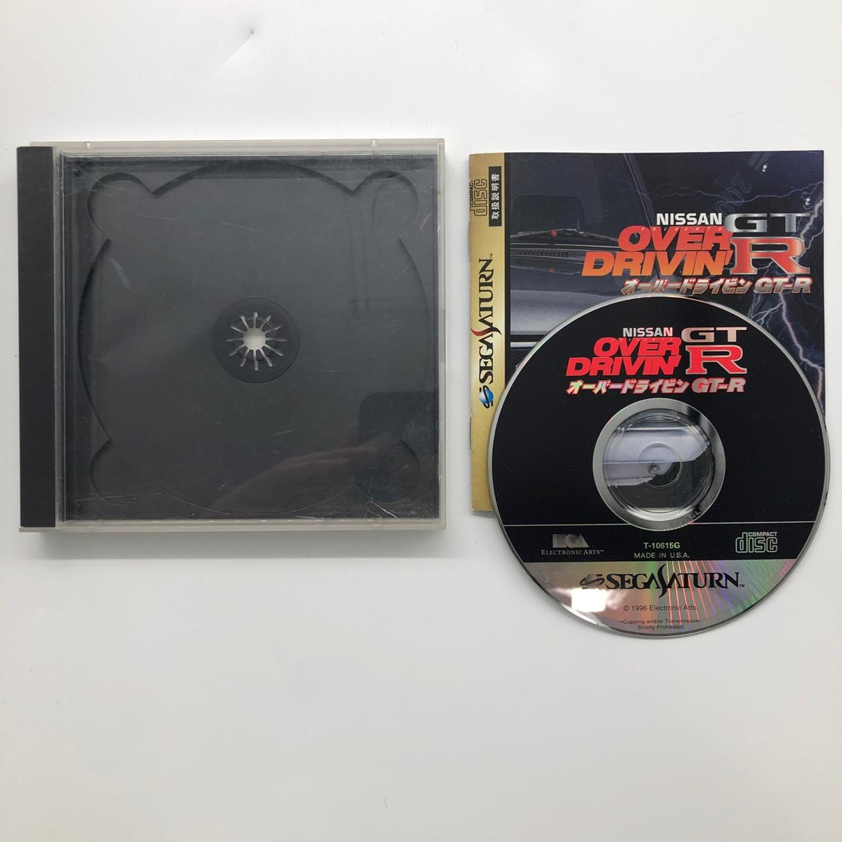 Over Drivin GT-R Nissan GTR Sega Saturn Game + Manual NTSC-J