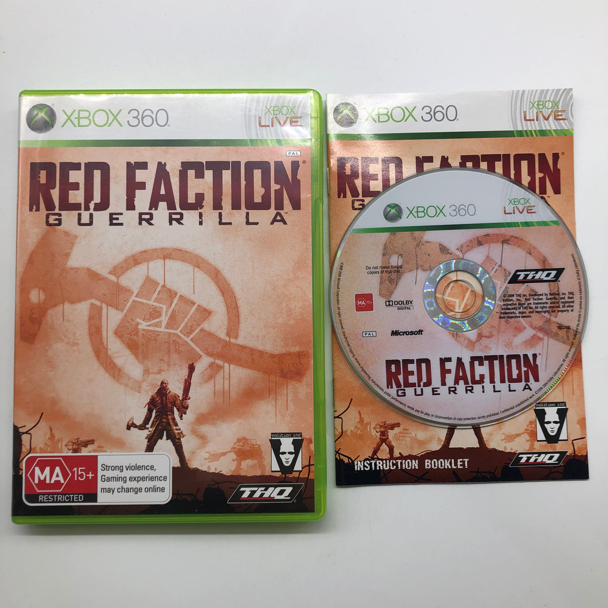Red Faction Guerrilla Xbox 360 Game + Manual PAL