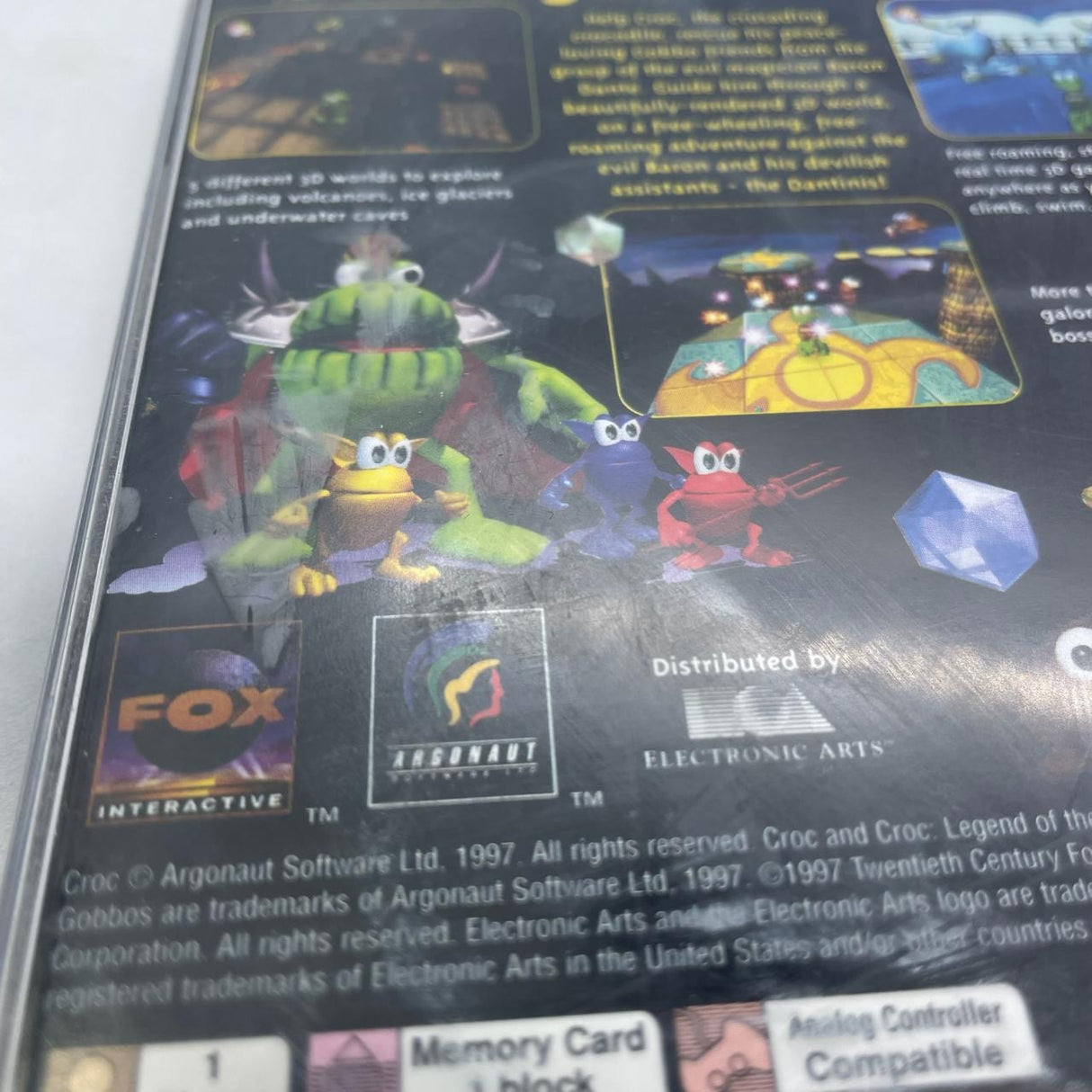 Croc Legend Of The Gobbos PS1 Playstation 1 Game + Manual PAL