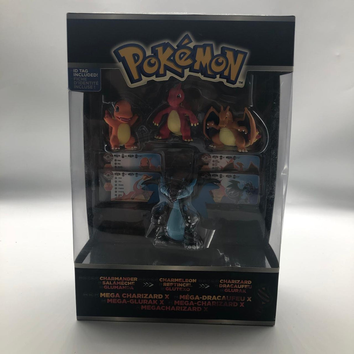 Pokemon Tomy 4 Action Figures, Mega Charizard, Charmander, Charmeleon