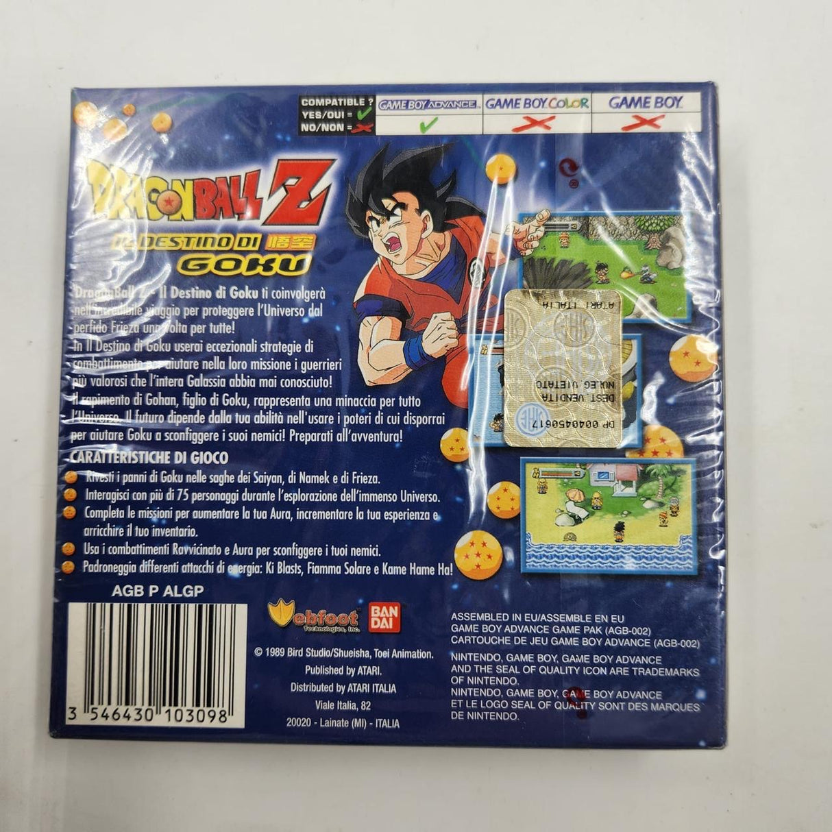 Dragon Ball Z Il Destino Di Goku Nintendo Gameboy Advance Game SEALED Italian
