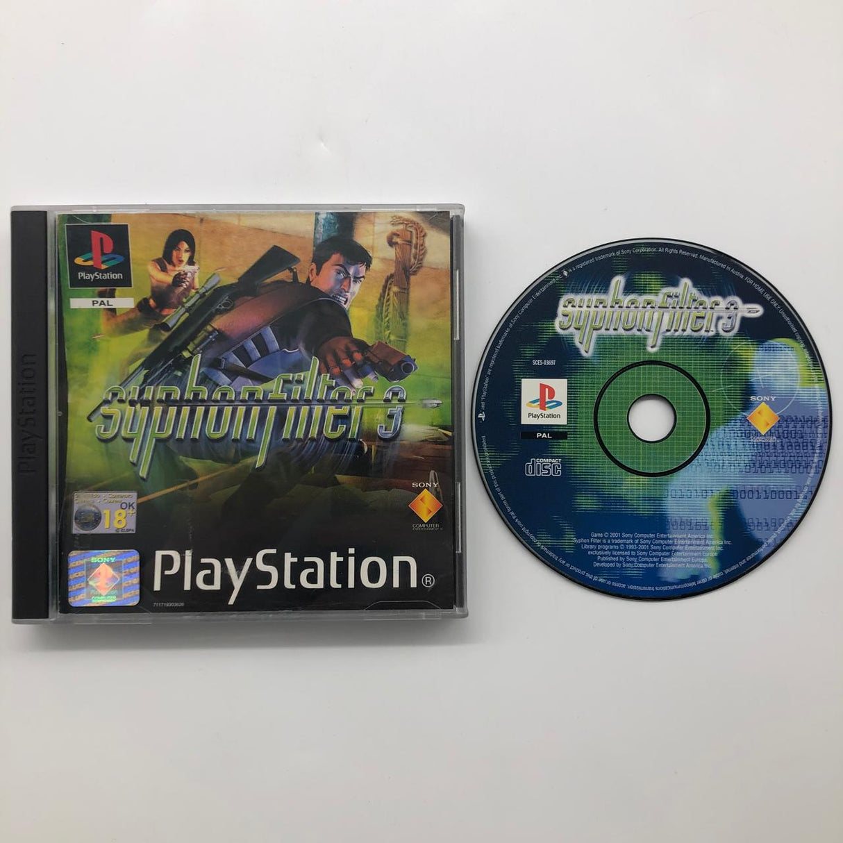Syphon Filter 3 Platinum PS1 Playstation 1 Game PAL