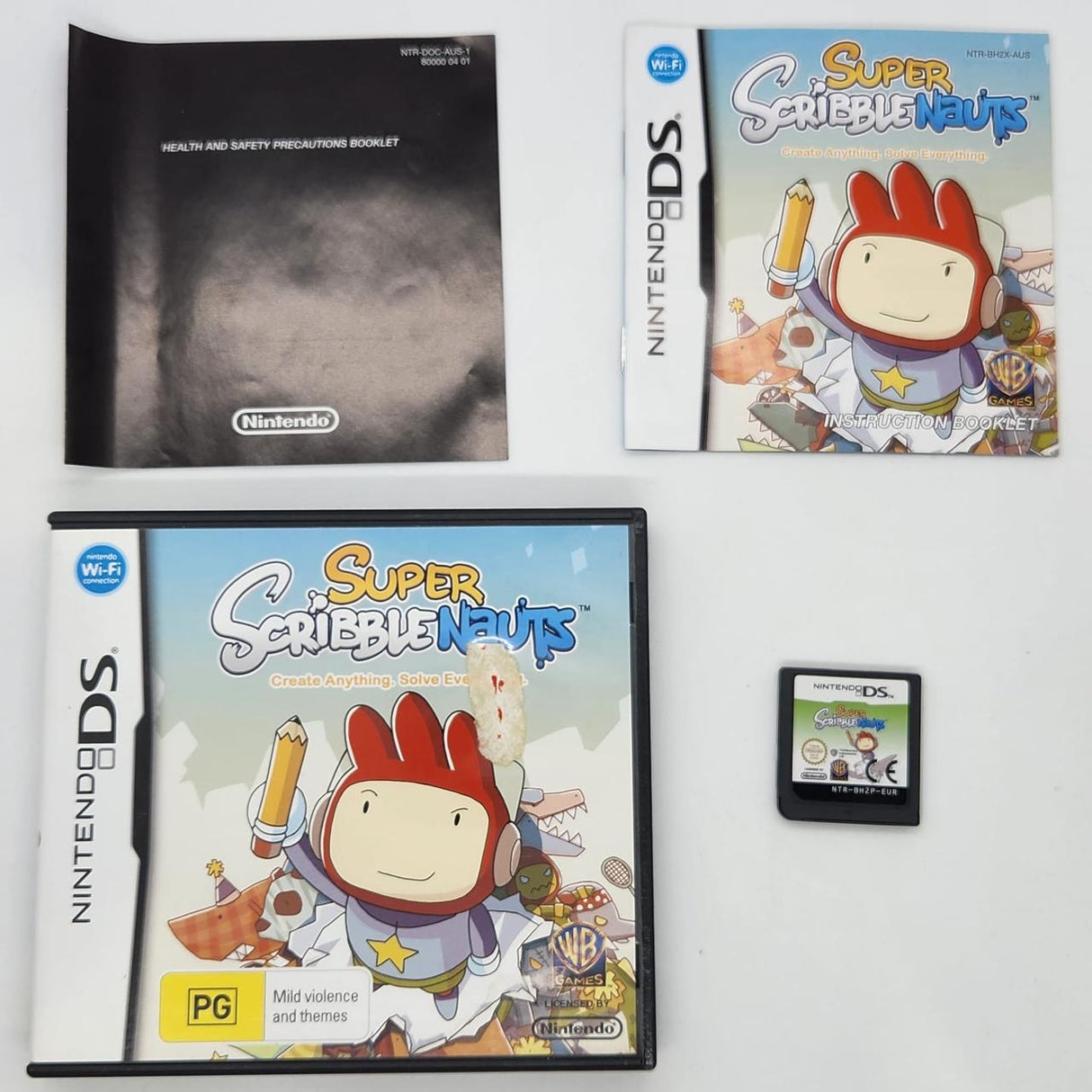 Super Scribblenauts Nintendo DS Game + Manual