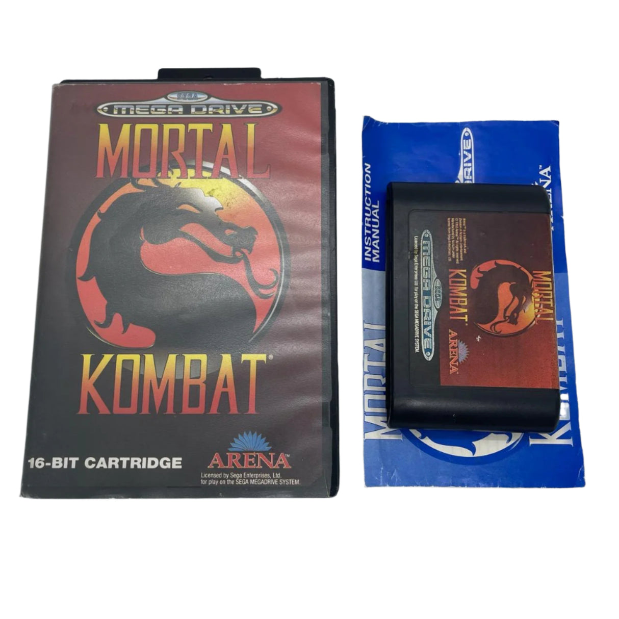 Mortal Kombat Sega Mega Drive Game + Manual PAL