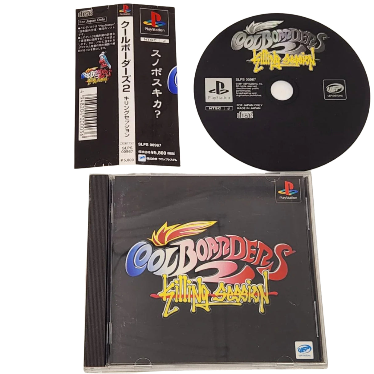 Cool Boarders 2 PS1 Playstation 1 Game + Manual NTSC-J
