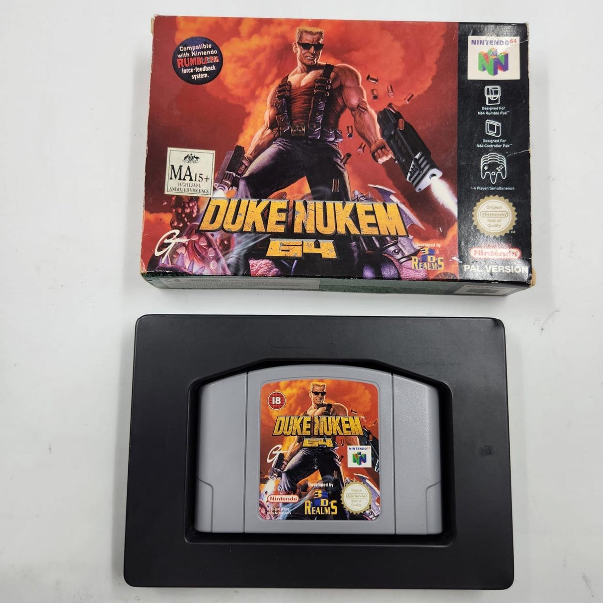 Duke Nukem Nintendo 64 N64 Game Boxed PAL