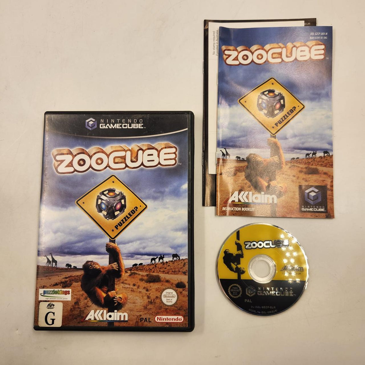 Zoocube Nintendo Gamecube Game + Manual PAL