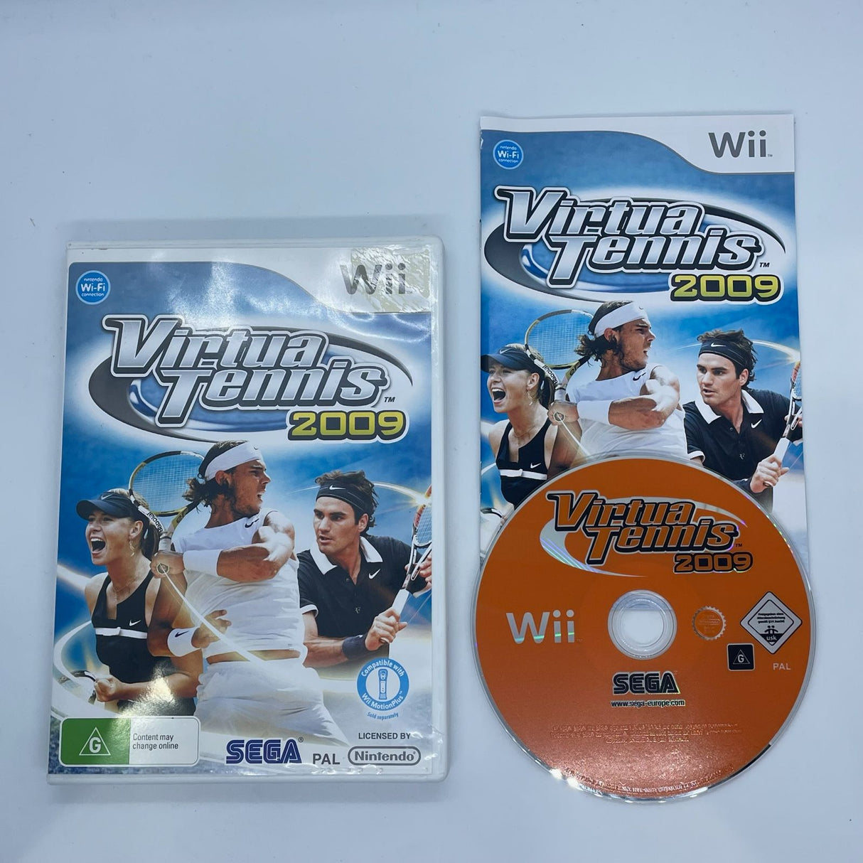 Virtua Tennis 2009 Nintendo Wii Game PAL