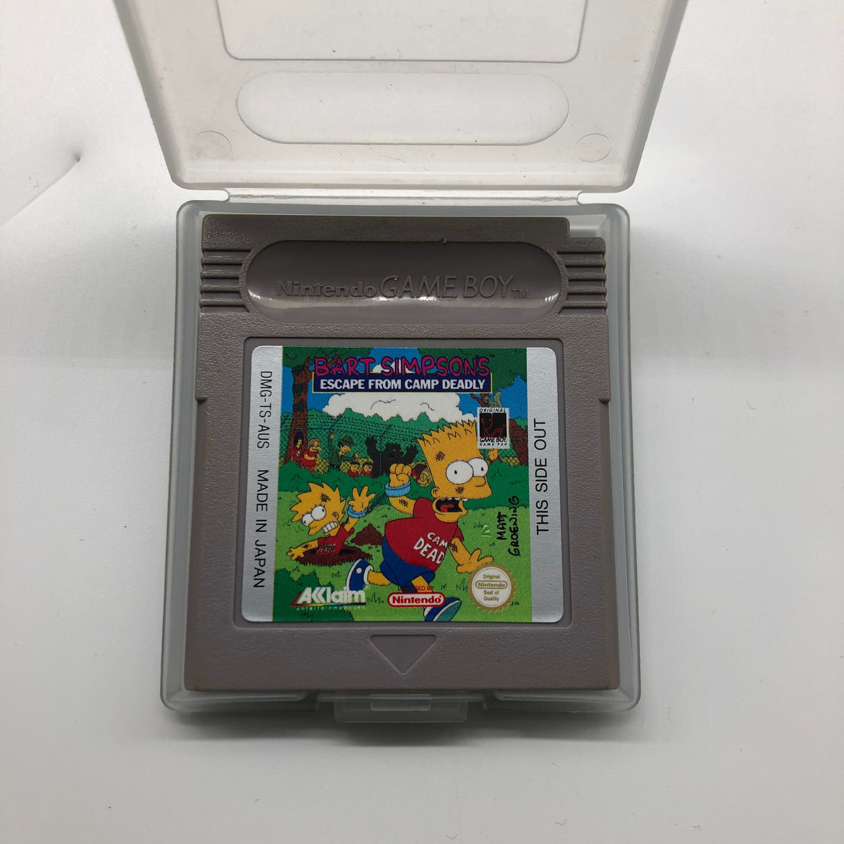 Bart Simpson's Escape from Camp Deadly Nintendo Gameboy Original Game Boxed Complete
