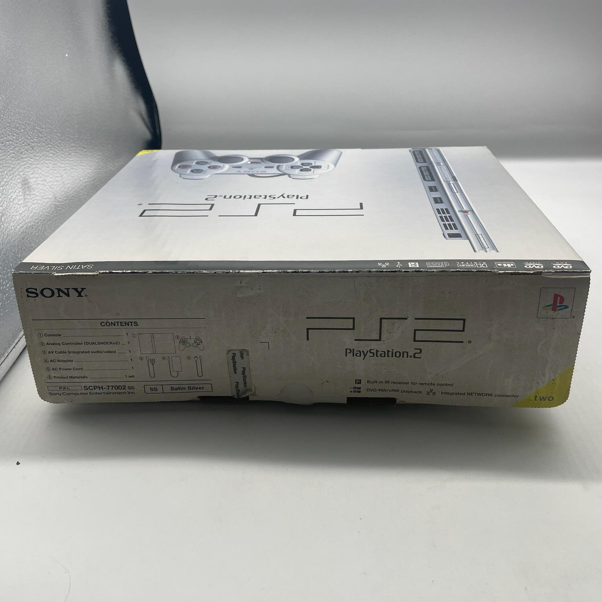 Sony PS2 PlayStation 2 Silver Slim Console with Controller Boxed PAL