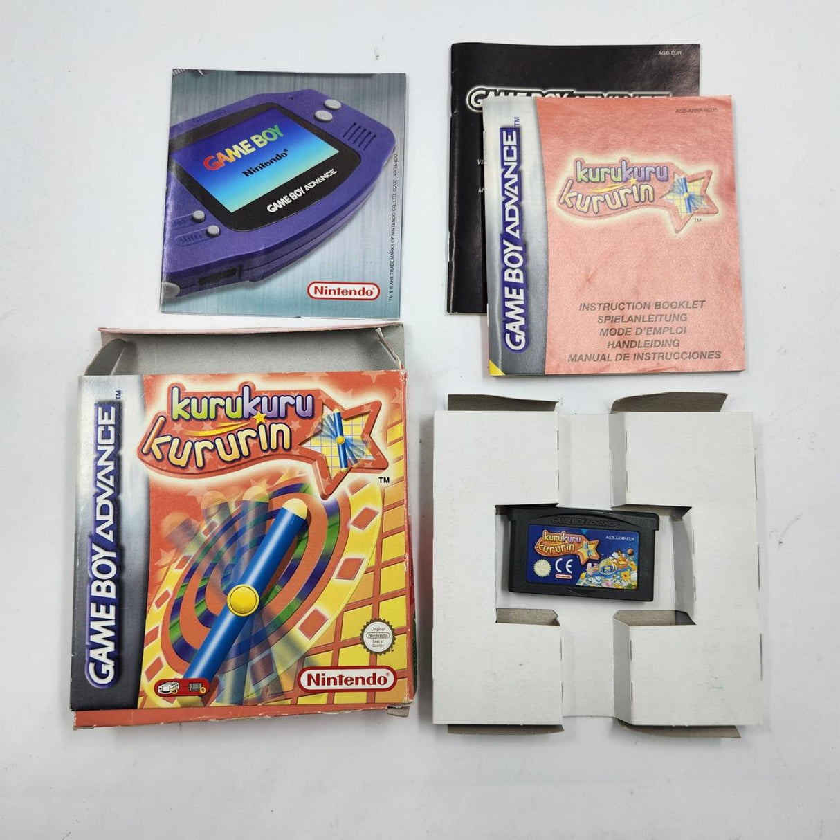 Kuru kuru Kururin Nintendo Gameboy Advance GBA Game Boxed Complete