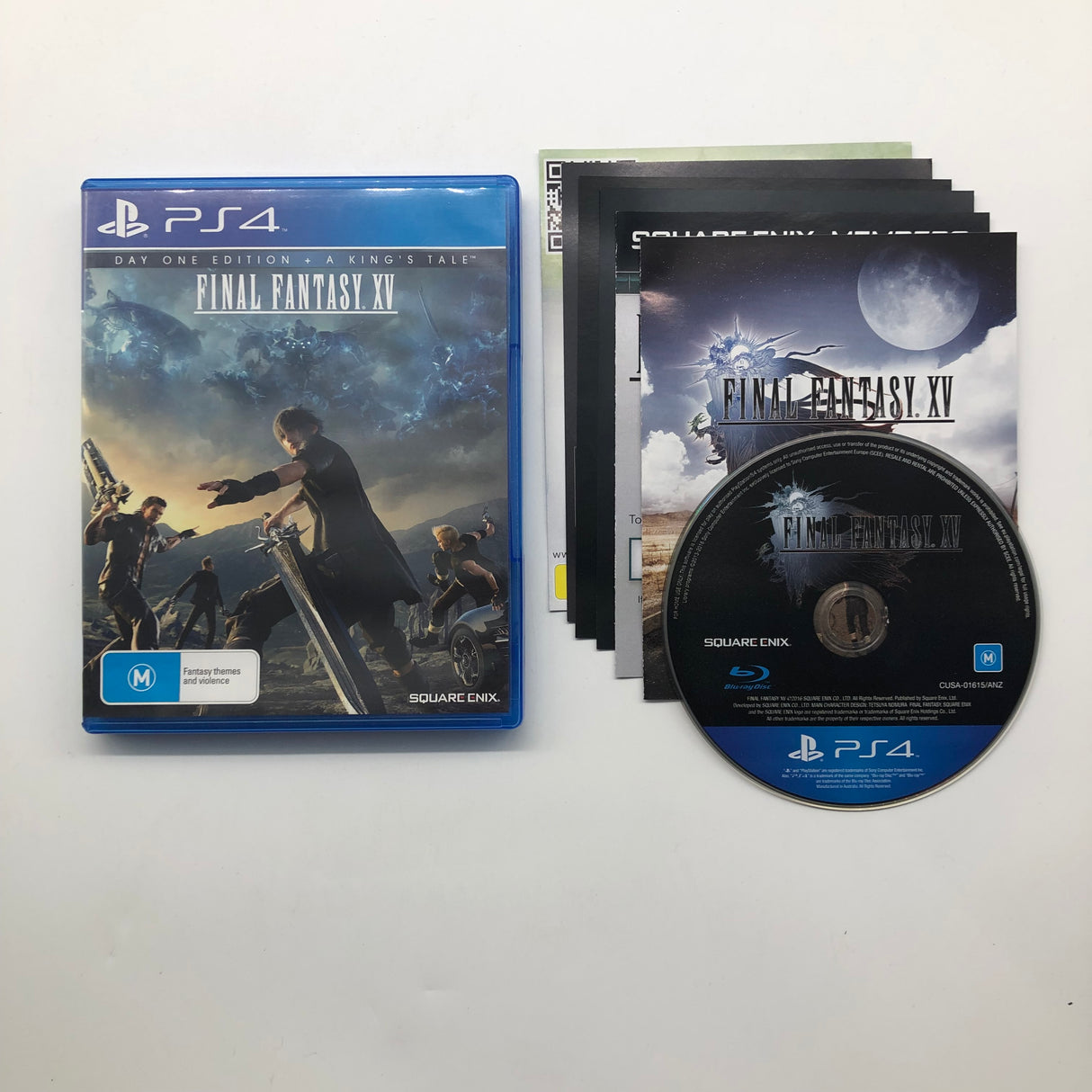 Final Fantasy XV Day One Edition + A Kings Tale PS4 Playstation 4 Game + Manual