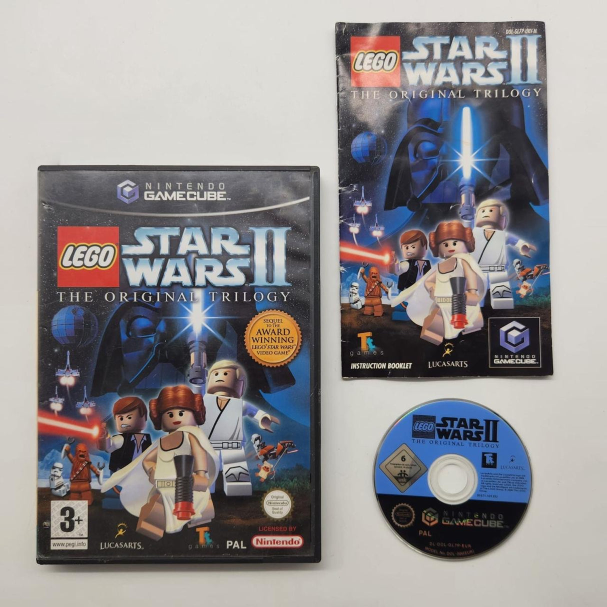 Lego Star Wars 2 The Original Trilogy Nintendo Gamecube Game + Manual PAL