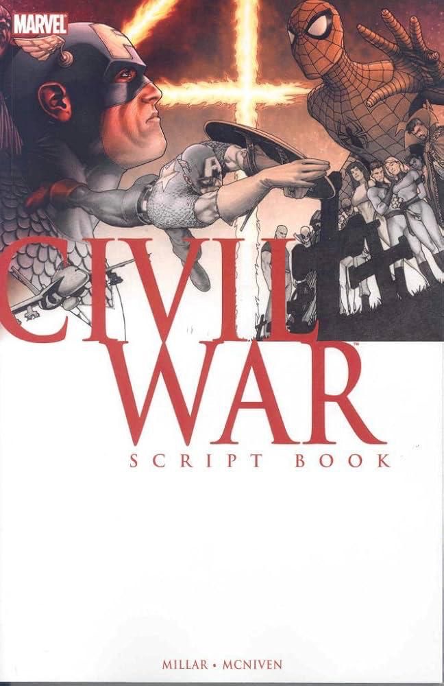 Civil War Script Book Comic Book