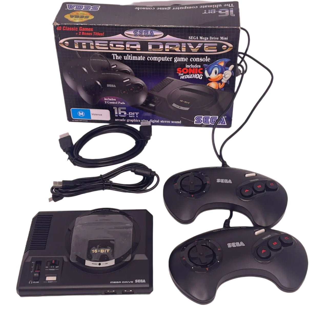 Sega Mega Drive Mini Console The Ultimate Computer Game Console Boxed PAL