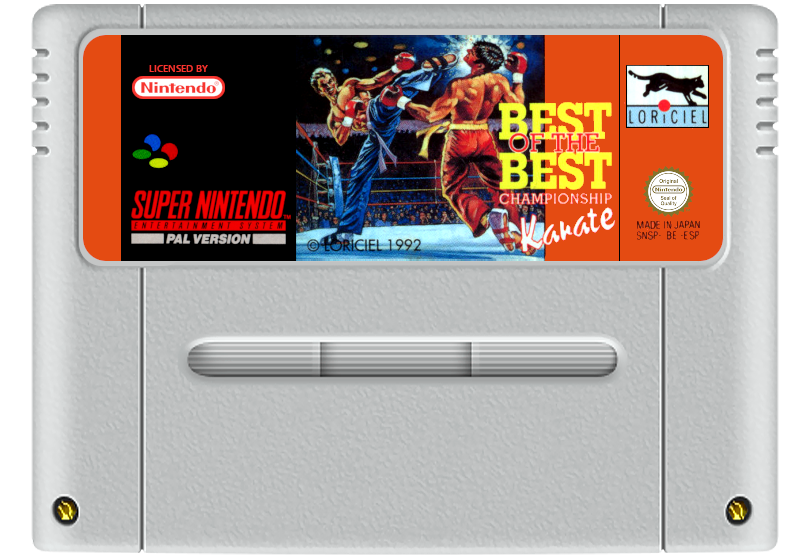 Best of the Best: Championship Karate Super Nintendo Entertainment System SNES Game Cartridge PAL