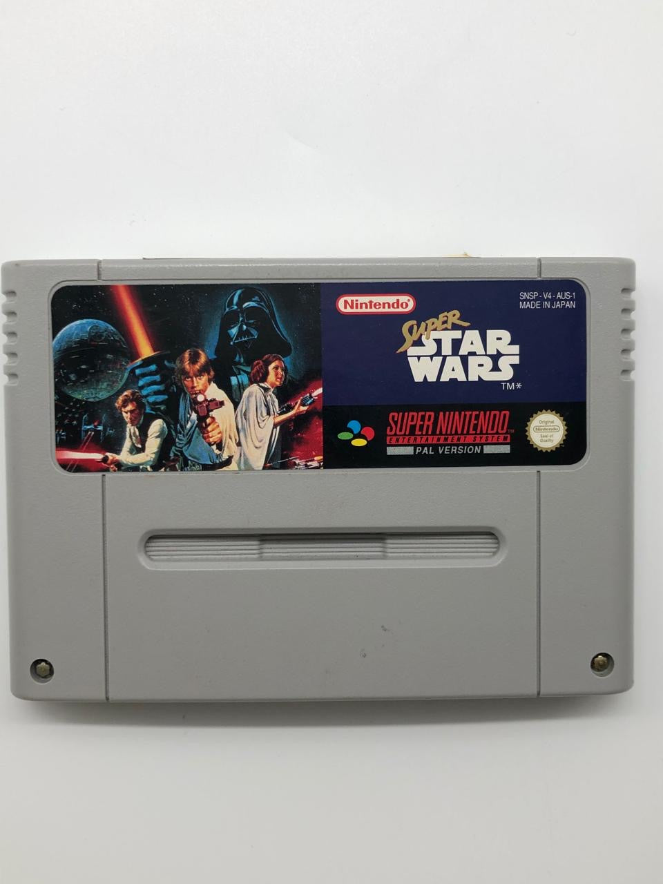 Super Star Wars Super Nintendo SNES Game Cartridge PAL