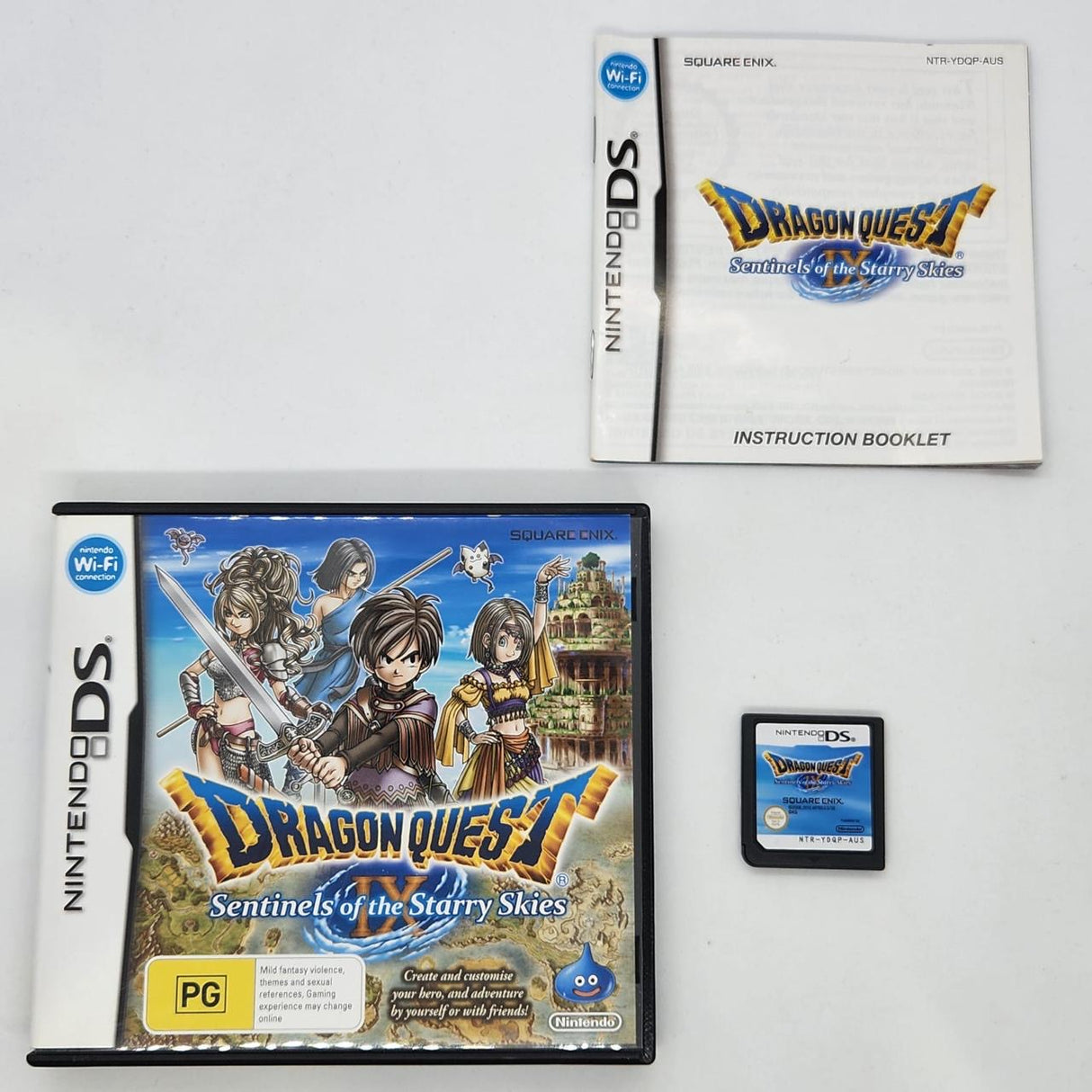 Dragon Quest IX Sentinels Of The Starry Skies Nintendo DS Game + Manual