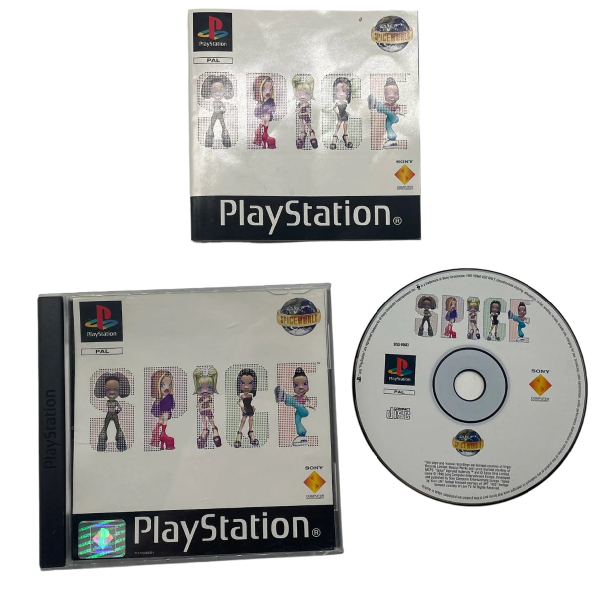 Spice World PS1 Playstation 1 Game + Manual PAL