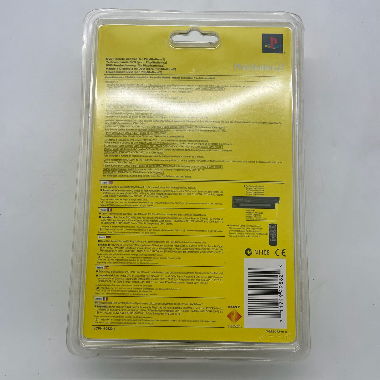 Sony PS2 PlayStation 2 DVD Remote Control Brand New