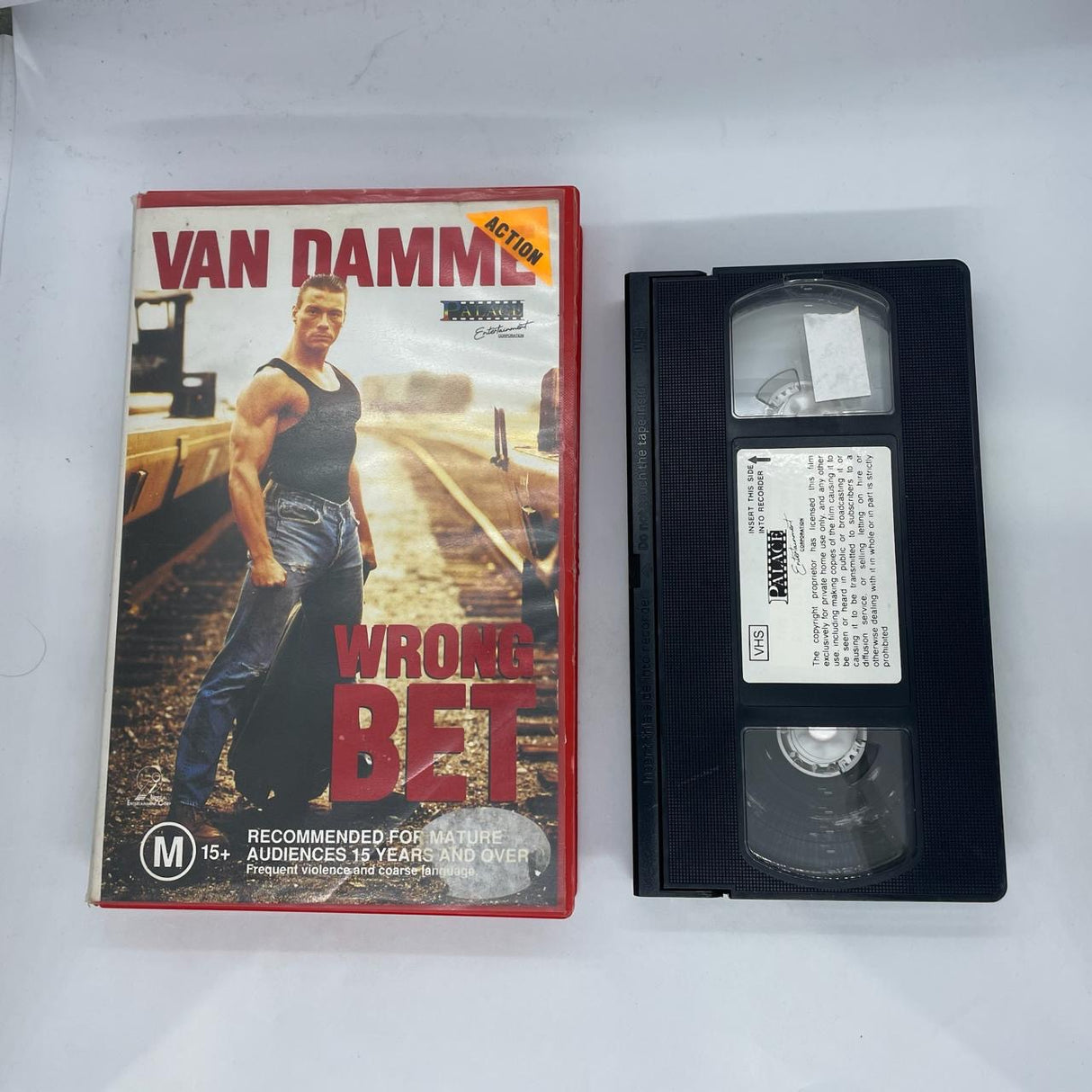 Wrong Bet Van Damme VHS Video Cassette Tape