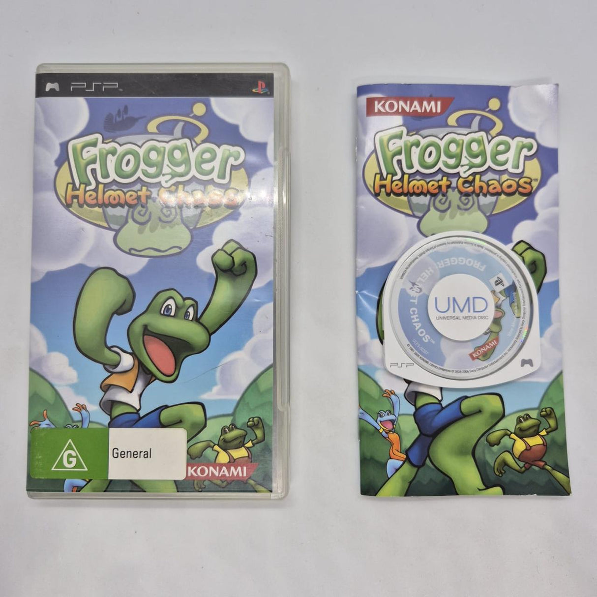 Frogger Helmet Chaos PSP Playstation Portable Game + Manual