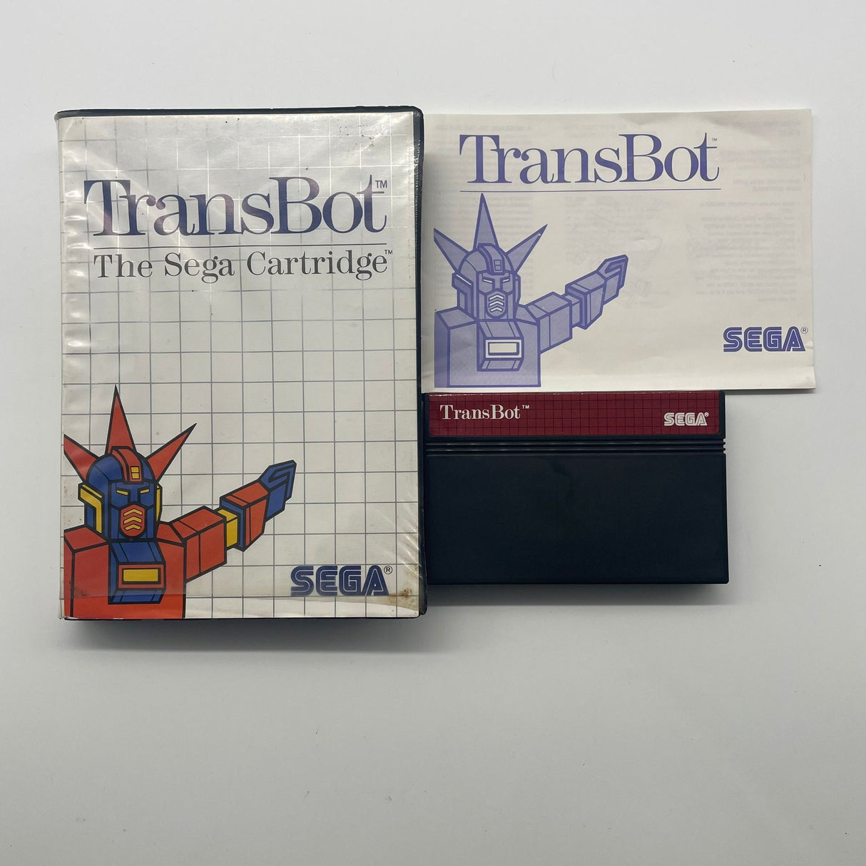 Transbot Sega Master System Game + Manual PAL