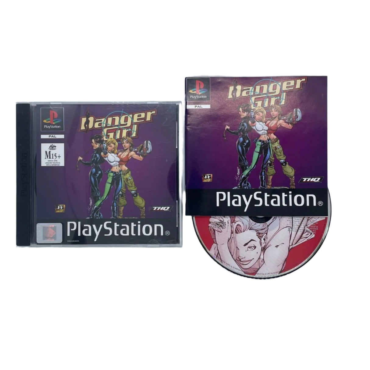 Danger Girl PS1 Playstation 1 Game + Manual PAL