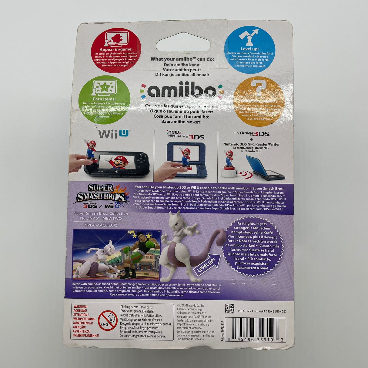 Super Smash Bros No.51 Mewtwo Nintendo Amiibo