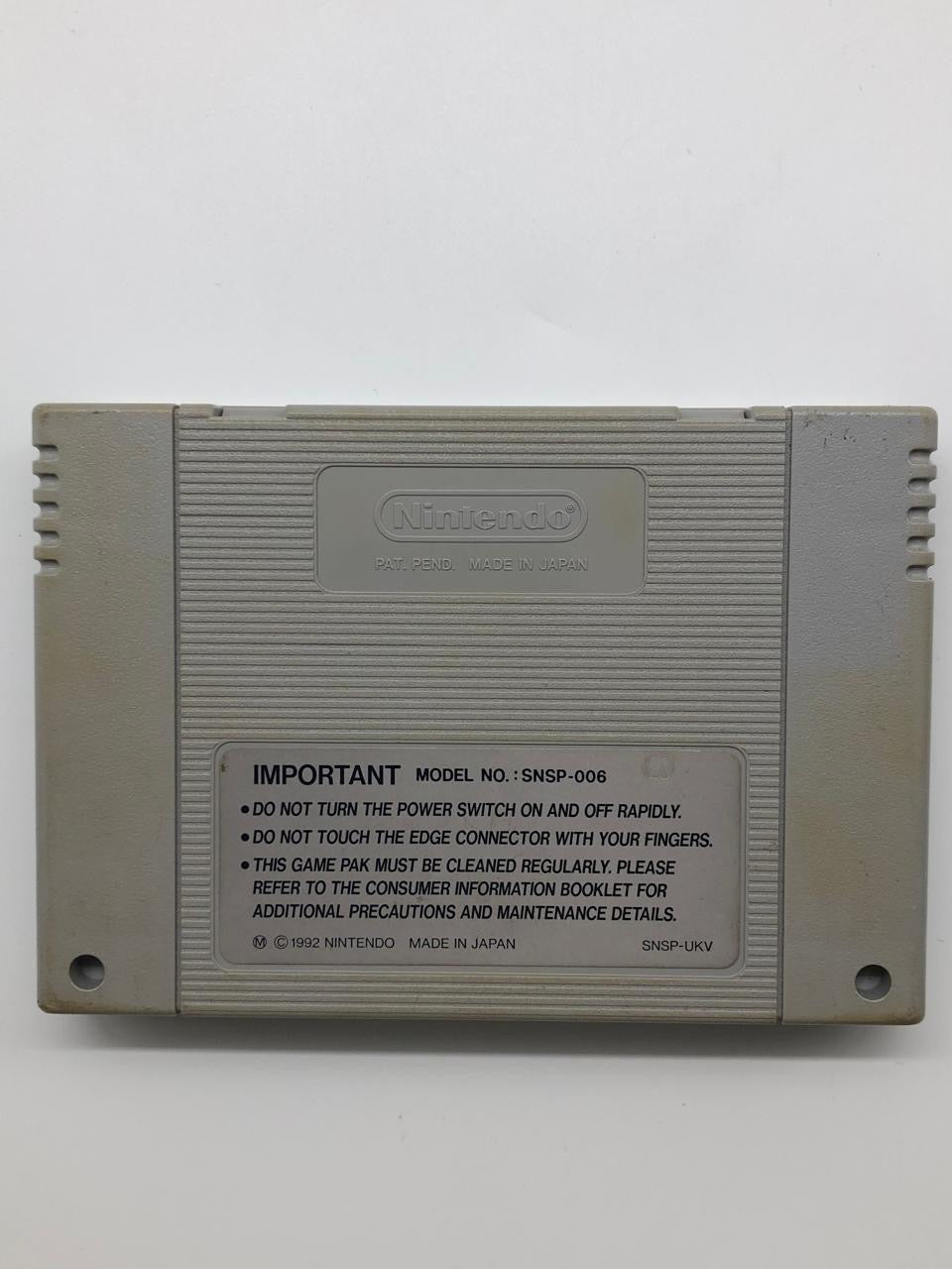 Super Soccer Super Nintendo SNES Game Cartridge PAL