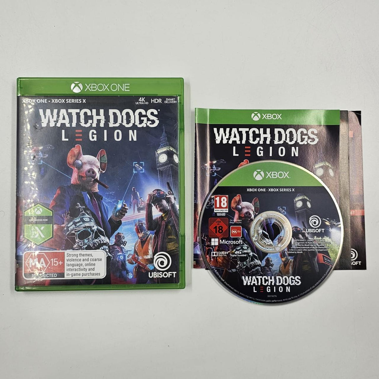 Watch Dogs Legion Xbox One X Xbox Series Game + Manual PAL