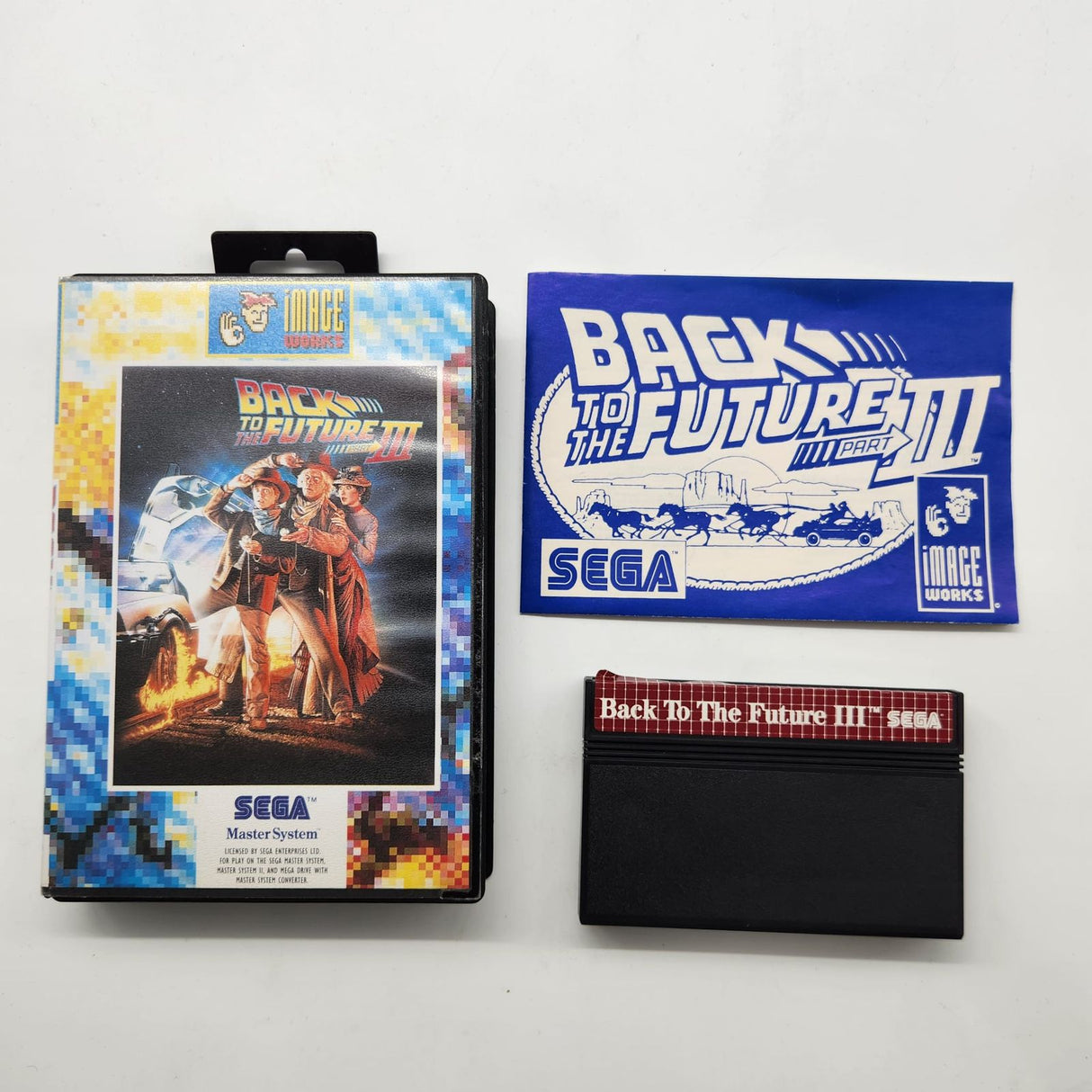Back To The Future 3 Sega Master System Game + Manual PAL