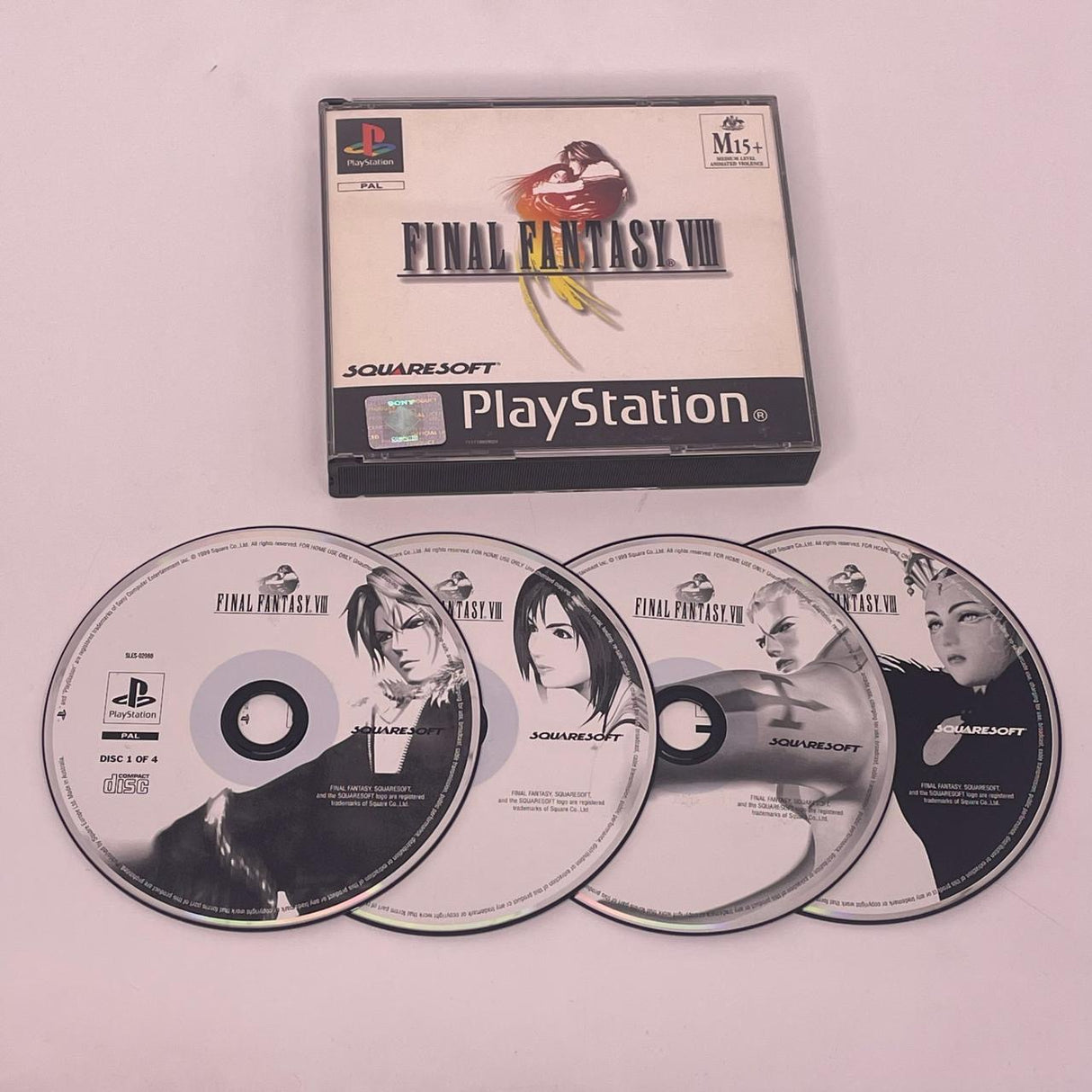 Final Fantasy Viii PS1 Playstation 1 Game + Manual PAL