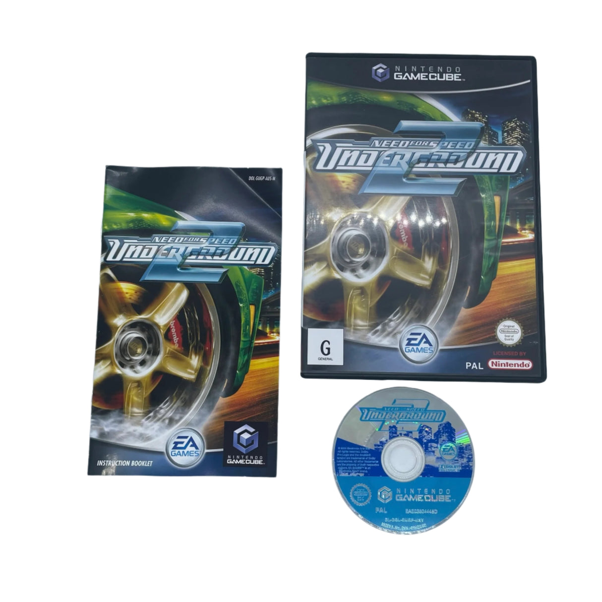 Need for Speed Underground 2 Nintendo Gamecube Game + Manual PAL