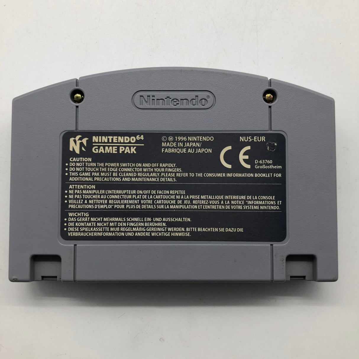 Super Mario 64 Nintendo 64 N64 Game Cartridge PAL