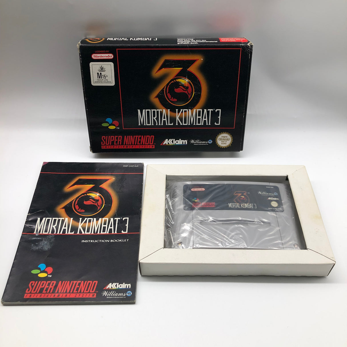 Mortal Kombat 3 Super Nintendo SNES Game Boxed Complete PAL