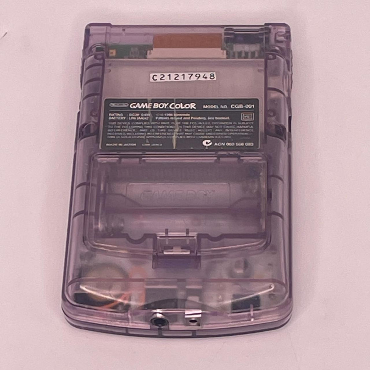 Game Boy Color Atomic Clear Purple Console Boxed Complete with Manual