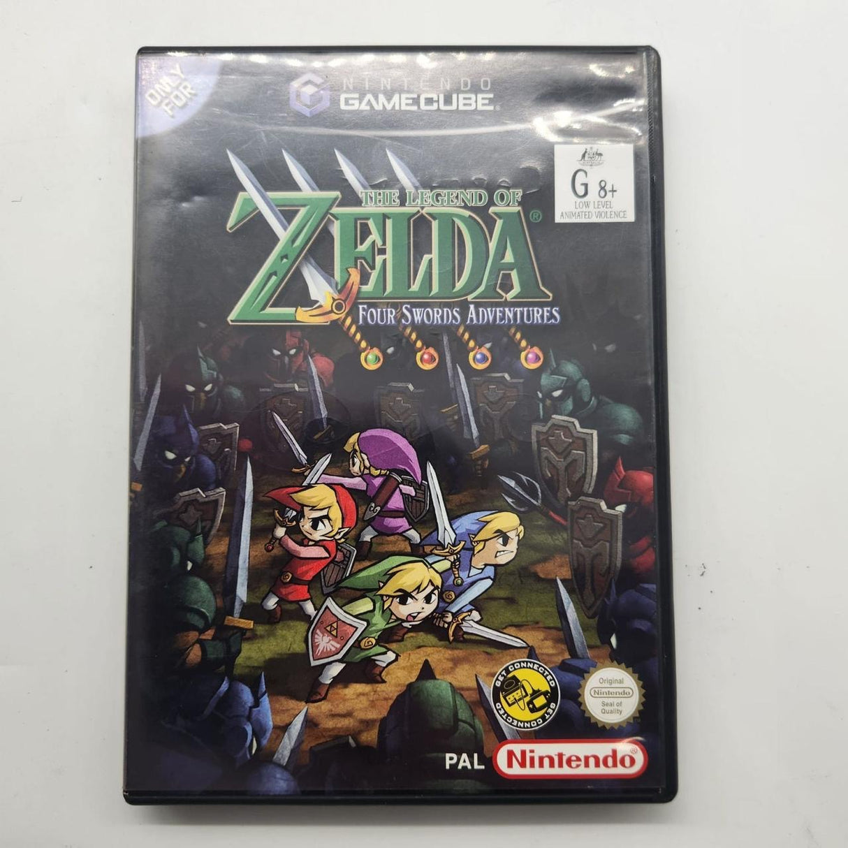 The Legend of Zelda Four Swords Adventures Nintendo Gamecube Game + Manual PAL