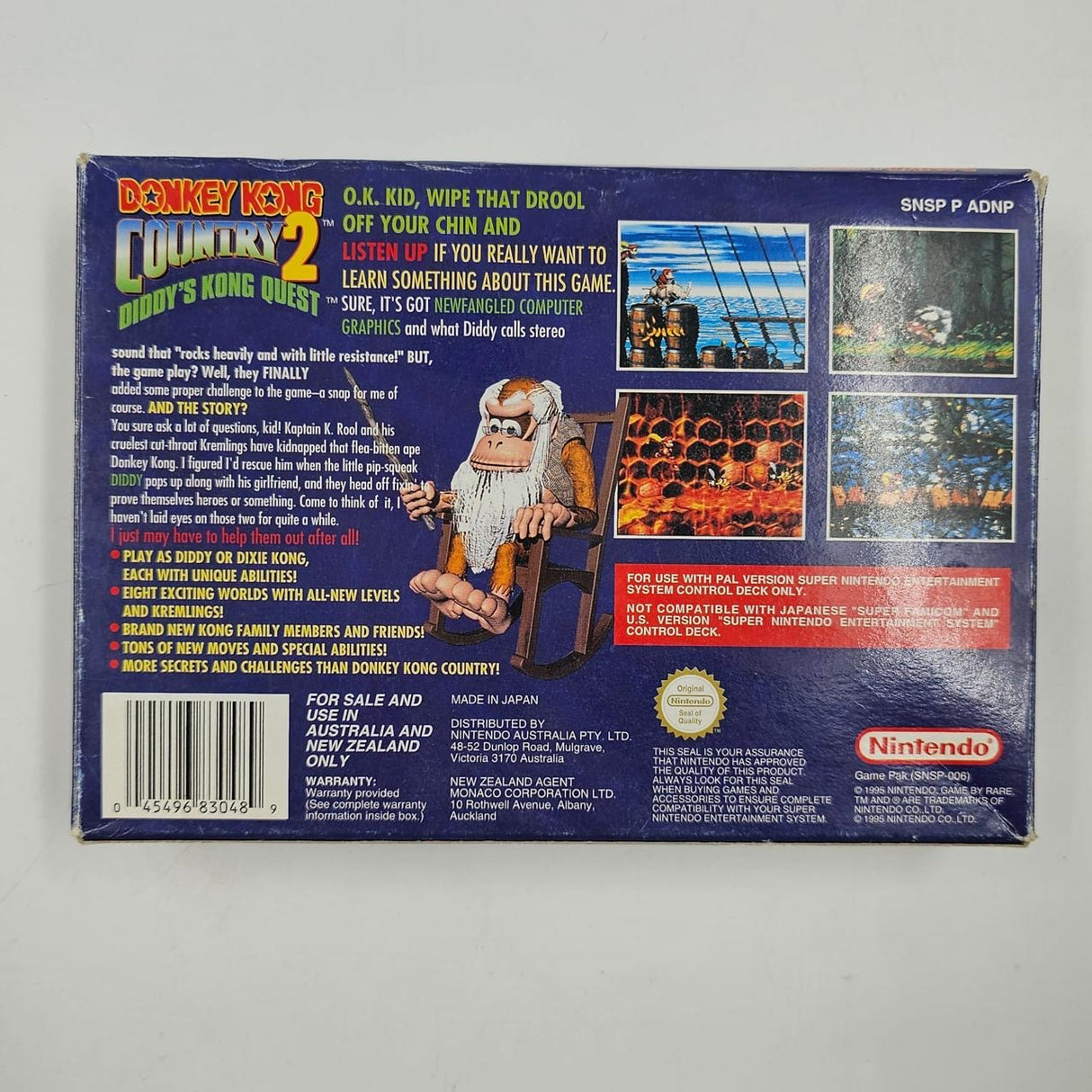 Donkey Kong Country 2 Super Nintendo SNES Game Boxed Complete PAL
