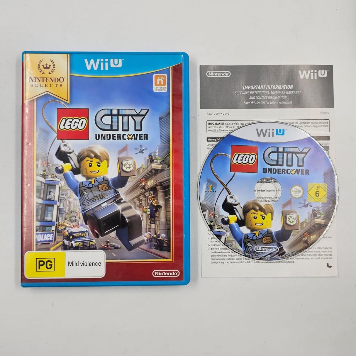 Lego City Undercover Nintendo Wii U Game + Manual PAL