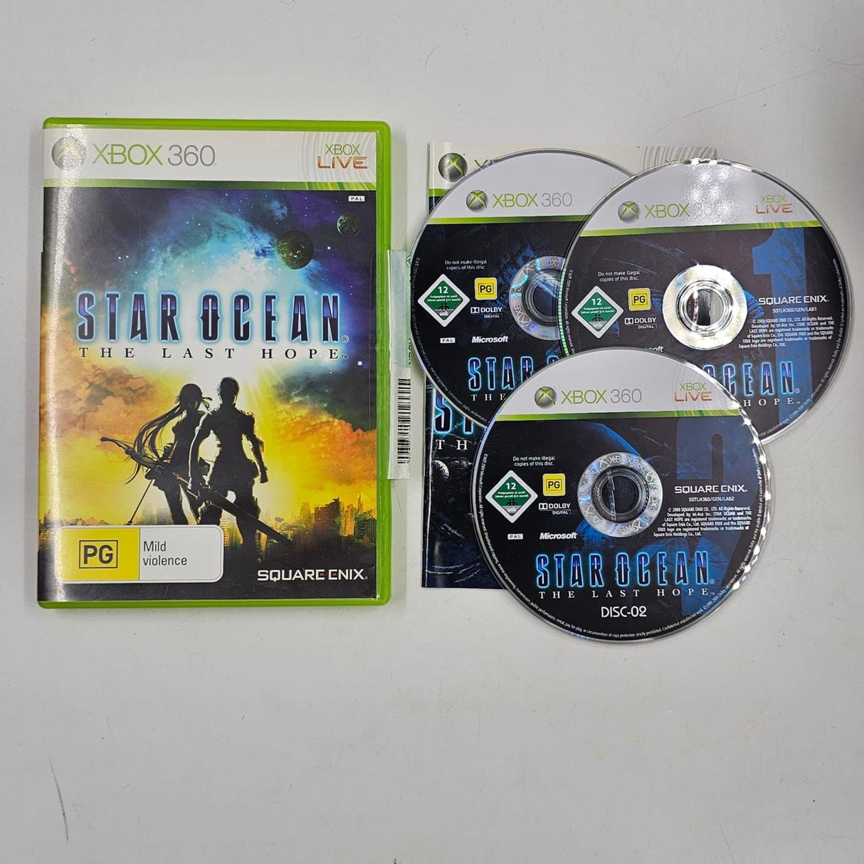 Star Ocean: The Last Hope Xbox 360 Game + Manual PAL
